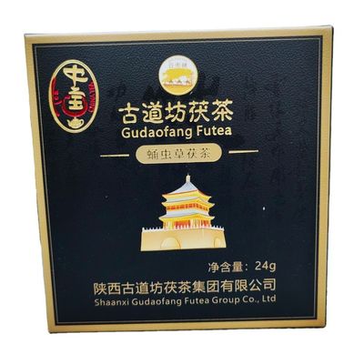 144g 자연 차 코르디세프스 푸파와 중국 차 조합으로 손으로 만든