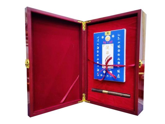샤안시 공식 차 유기농 연장 된 검은 차 벽돌 500g 선물 상자 및 ISO 인증 차 전문가