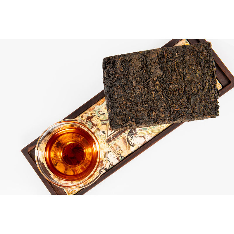 유기농 암흑차 (Organic Dark Tea) 는 수작업의 처리 유형과 간편한 양조 지침을 가진 전통 상해 공식 차입니다.